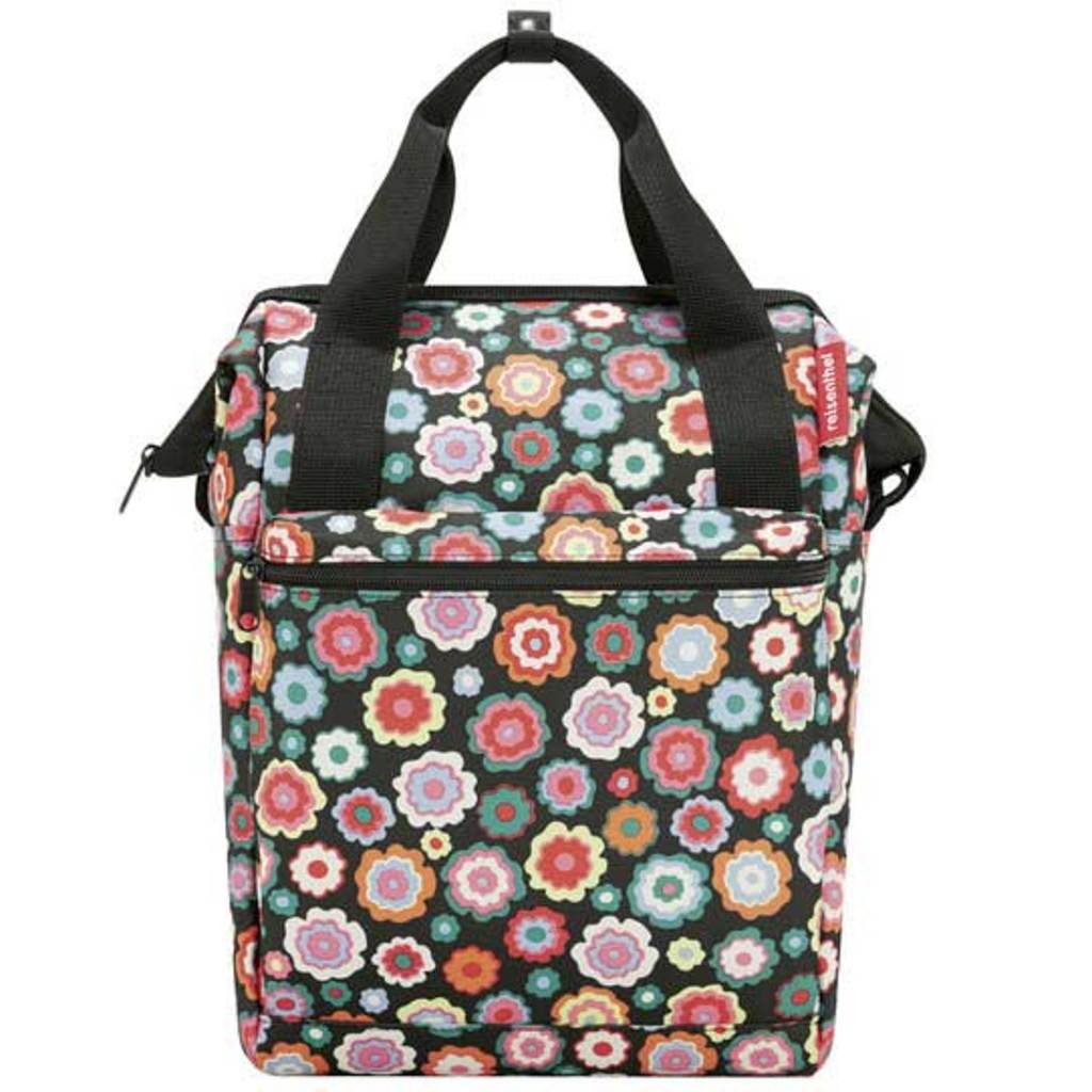 Enkele Fietstas KLICKfix Roomy GT Vario E Hook Happy Flowers 12 Liter - KLICKfix Enkele Fietstas KLICKfix Roomy GT Vario E Hook Happy Flowers 12 Liter - KLICKfix